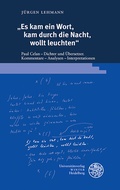 Cover: "Es kam ein Wort, kam durch die Nacht, wollt leuchten" - Universit&auml;tsverlag Winter