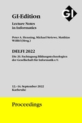 Cover: GI Edition Proceedings Band 322 - DELFI 2022 - K&ouml;llen