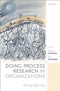 Cover: Doing Process Research in Organizations - OUP eBook