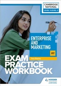 Cover: Level 1/Level 2 Cambridge National in Enterprise and Marketing (J837) Exam Practice Workbook - Hodder Education