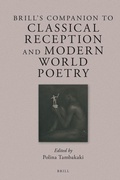 Cover: Brill's Companion to Classical Reception and Modern World Poetry - Brill