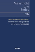 Cover: Comparative Perspectives on Law and Language - Eleven International Publishing