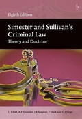 Bild: Simester and Sullivan's Criminal Law - Hart Publishing