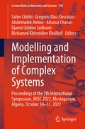 Cover: Modelling and Implementation of Complex Systems - Springer