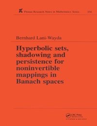 Abbildung von: Hyperbolic Sets, Shadowing and Persistence for Noninvertible Mappings in Banach Spaces - Chapman & Hall/CRC