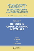 Cover: Defects in Optoelectronic Materials - CRC Press
