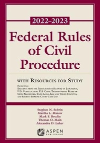 Enlarge image Cover: Federal Rules of Civil Procedure - Aspen Publishing