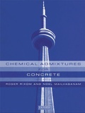 Cover: Chemical Admixtures for Concrete - CRC Press