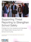Cover: Supporting Threat Reporting to Strengthen School Safety - RAND Corporation