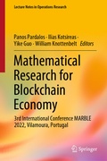 Cover: Mathematical Research for Blockchain Economy - Springer