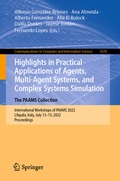 Cover: Highlights in Practical Applications of Agents, Multi-Agent Systems, and Complex Systems Simulation. The PAAMS Collection - Springer