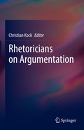 Cover: Rhetoricians on Argumentation - Springer