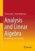 Cover: Analysis and Linear Algebra - Springer