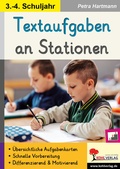 Cover: Textaufgaben an Stationen / Klasse 3-4 - KOHL VERLAG Der Verlag mit dem Baum