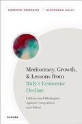 Cover: Meritocracy, Growth, and Lessons from Italy's Economic Decline - OUP eBook