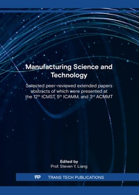 Enlarge image Cover: Manufacturing Science and Technology - Trans Tech Publications Ltd