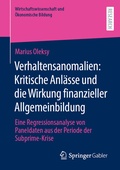 Cover: Verhaltensanomalien: Kritische Anl&auml;sse und die Wirkung finanzieller Allgemeinbildung - Springer Gabler