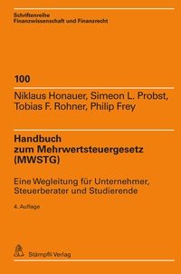 Abbildung von: Handbuch zum Mehrwertsteuergesetz (MWSTG) - Stämpfli Verlag
