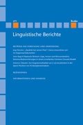 Cover: Linguistische Berichte Heft 271 - Buske, H