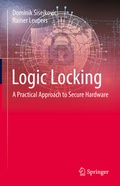 Cover: Logic Locking - Springer