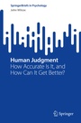 Cover: Human Judgment - Springer