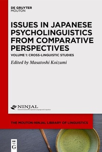Abbildung von: Issues in Japanese Psycholinguistics from Comparative Perspectives / Cross-Linguistic Studies - De Gruyter Mouton