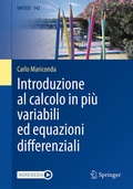 Cover: Introduzione al calcolo in pi&ugrave; variabili ed equazioni differenziali - Springer