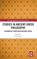 Cover: Studies in Ancient Greek Philosophy - Routledge