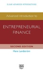 Cover: Advanced Introduction to Entrepreneurial Finance - Edward Elgar Publishing