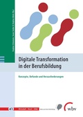 Cover: Digitale Transformation in der Berufsbildung - wbv Media