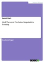 Cover: Shell Theorem Precludes Singularities Forming - GRIN Verlag