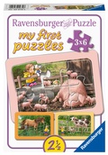Cover: Kinderpuzzle 3x6 Teile - Lotta auf dem Bauernhof - Ravensburger