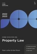 Cover: Core Statutes on Property Law 2022-23 - Hart Publishing