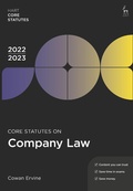 Cover: Core Statutes on Company Law 2022-23 - Hart Publishing