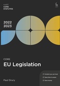Cover: Core EU Legislation 2022-23 - Hart Publishing