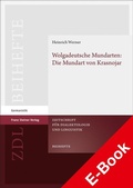 Cover: Wolgadeutsche Mundarten: Die Mundart von Krasnojar - Franz Steiner Verlag