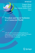 Cover: Freedom and Social Inclusion in a Connected World - Springer
