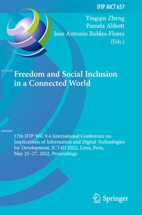 Abbildung von: Freedom and Social Inclusion in a Connected World - Springer