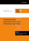 Cover: Musikpsychologie - Empirische Forschungen - &Auml;sthetische Experimente - Waxmann Verlag GmbH