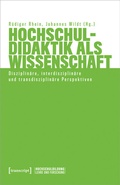 Cover: Hochschuldidaktik als Wissenschaft - transcript