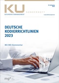 Cover: Deutsche Kodierrichtlinien 2023 mit MD-Kommentar - mgo fachverlage