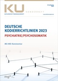 Cover: Deutsche Kodierrichtlinien f&uuml;r die Psychatrie/Psychosomatik 2023 mit MD-Kommentar - mgo fachverlage