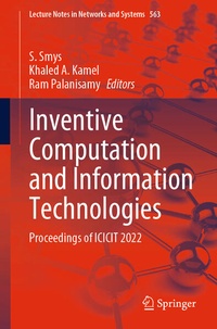 Enlarge image Cover: Inventive Computation and Information Technologies - Springer