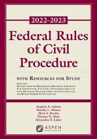 Enlarge image Cover: Federal Rules of Civil Procedure - Aspen Publishing