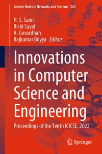 Enlarge image Cover: Innovations in Computer Science and Engineering - Springer
