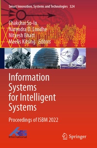 Enlarge image Cover: Information Systems for Intelligent Systems - Springer