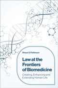 Cover: Law at the Frontiers of Biomedicine - Hart Publishing