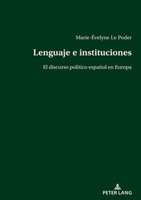 Abbildung von: Lenguaje e instituciones - Peter Lang Verlag