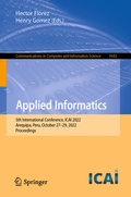 Cover: Applied Informatics - Springer