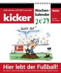 Cover: Hier lebt der Fu&szlig;ball! - kicker-Wochenkalender 2024 - Lappan
